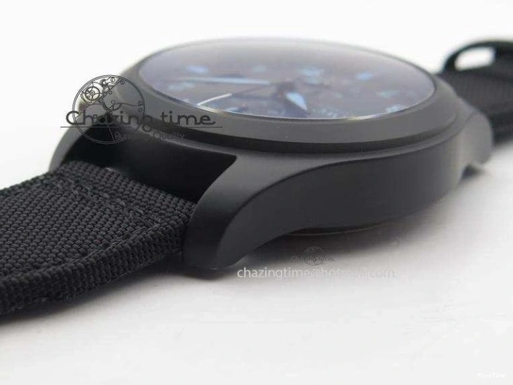 MIROTIME 0422 Comfortable Pilot Chrono IW388003 Real Ceramic ZF 1:1 Best Edition On Black Nylon Strap A 7322